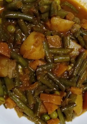 A picture of Vegetables curry#themechallenge.