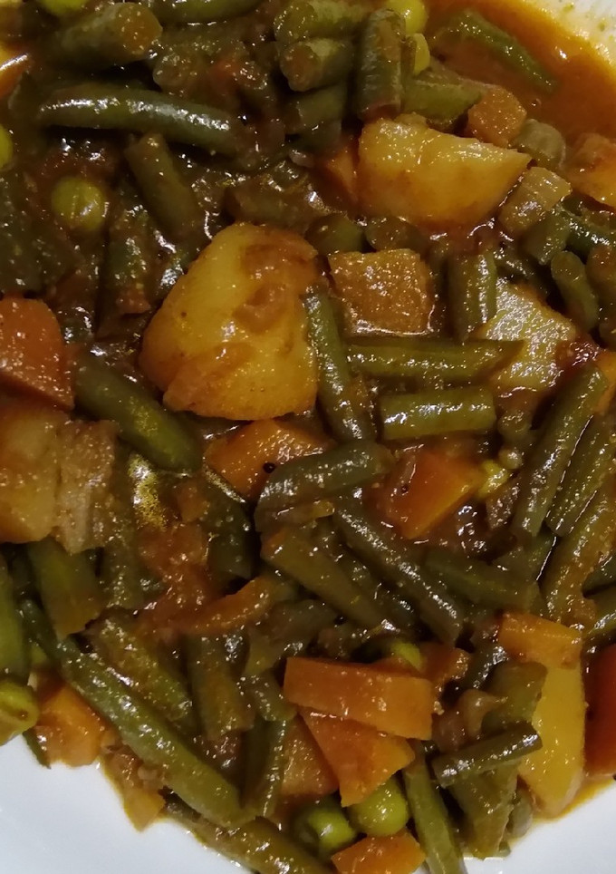 A picture of Vegetables curry#themechallenge.