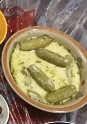 صورة لوصفة شيخ المحشي(كوسا بلبن)