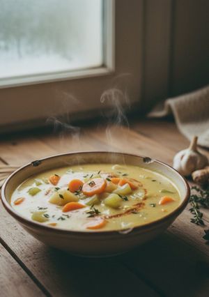 A picture of Glacial Coconut Chowder.