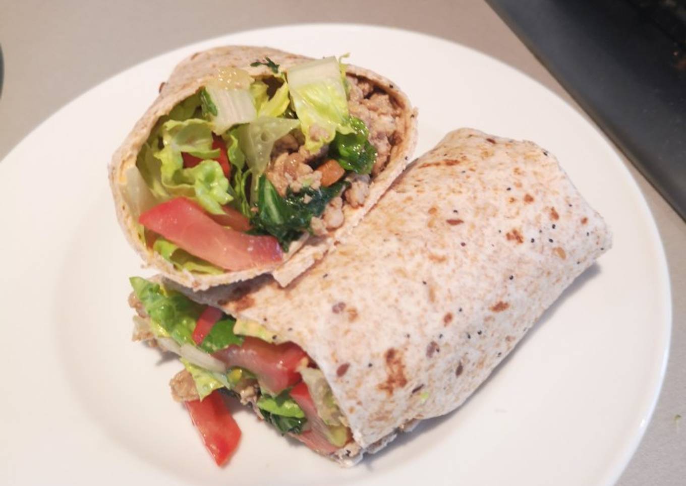 Asian style pork wrap