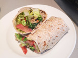Asian style pork wrap