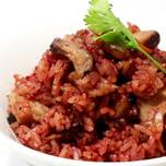 匠弄。紅麴油飯 Glutinous Oil Rice with Fermented Red Rice Paste Recipes