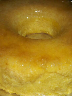 Una foto de Budin de pan con flan