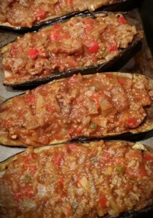Una foto de Berenjenas rellenas