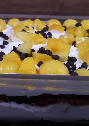 A picture of Mango Delight Pudding.