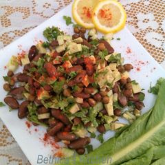 A picture of Rajma & Chana Salad with Avocado.
