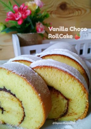 Foto resep Vanilla Choco Rollcake
