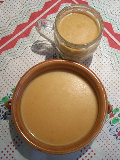 Una foto de Sopa fría de tomate o Gazpacho
