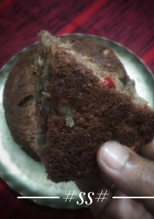 A picture of Eggless fruit Cake #Cookpad.
