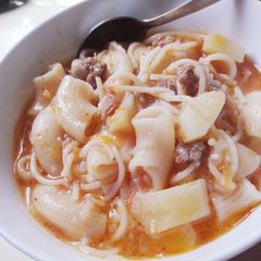 A picture of My home soup.