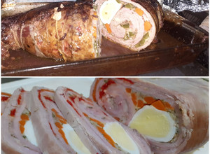 Una foto de Matambre arrollado en dos versiones 🍽😁