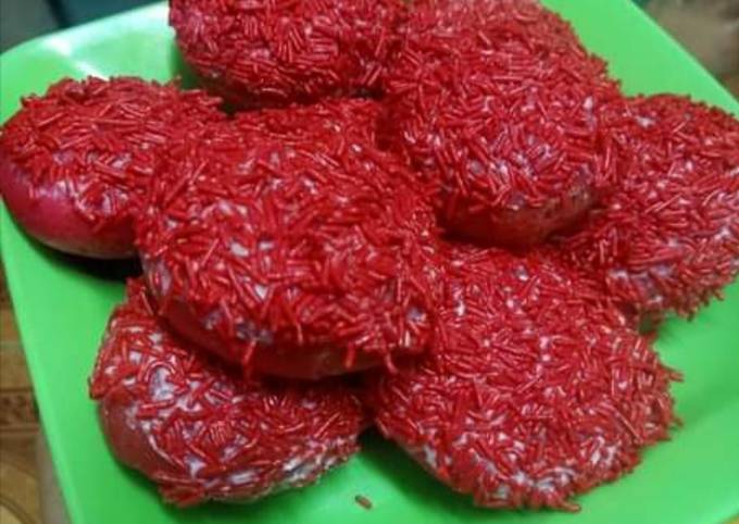 Langkah Mudah Memasak Resep Donat Red velvet