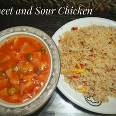 A picture of Sweet and Sour Chicken😀😀.