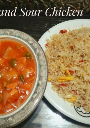 A picture of Sweet and Sour Chicken😀😀.