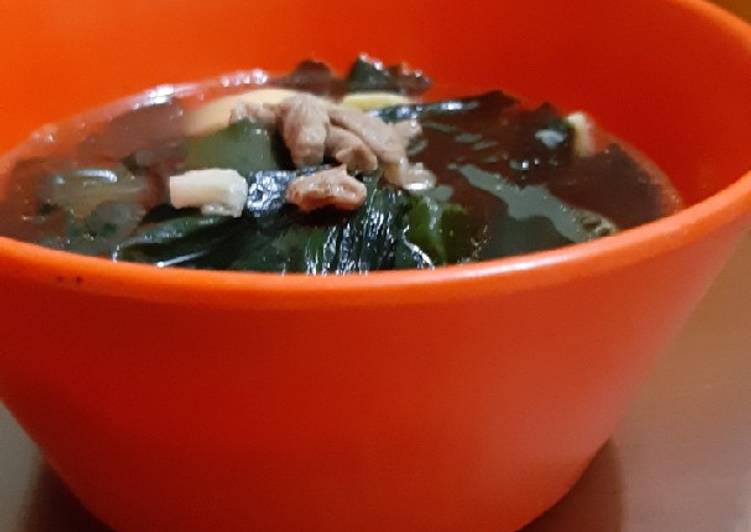 Resep Sup Rumput Laut Korea (미역 국) (Diet Friendly) Anti Gagal