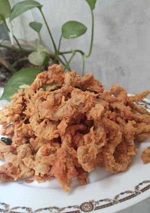 Foto resep Usus ayam krispy daun jeruk (tepung curah)