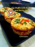Egg Muffin with Kailan and Barley Rice