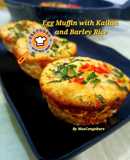Egg Muffin with Kailan and Barley Rice