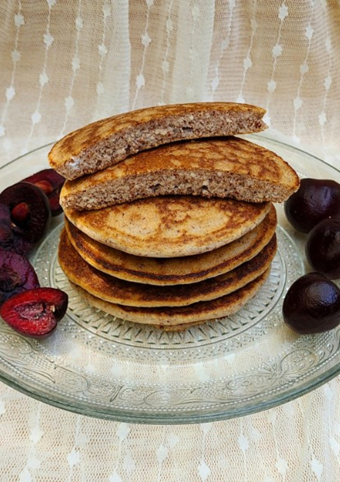 Una foto de 🥞Pancakes de almendras 🥞3 ingredientes, sin harina, sin azúcar y en pocos pasos