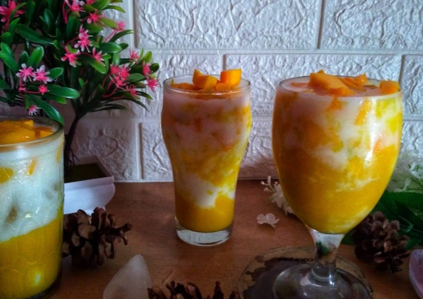 #Korean Fresh Mango Milk