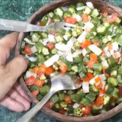A picture of Ladyfinger's Salad.