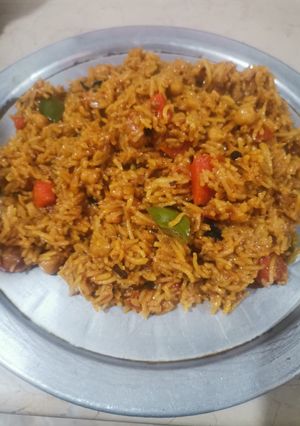 A picture of Sabzi Pulao.