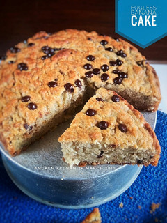 Foto resep Eggless Banana Cake (no mixer)