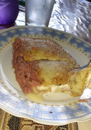 Una foto de Tortita de picadillo y queso