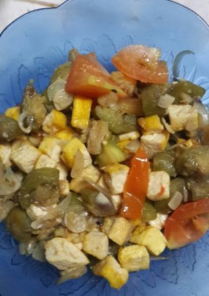 Foto resep Tumis Terong Tahu Ikan Asin