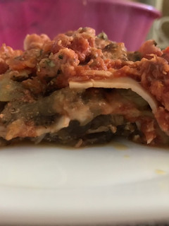 Una foto de Pastel de berenjena
