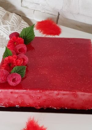 A picture of Gluten-Free & Dairy-Free Raspberry Bavarois.