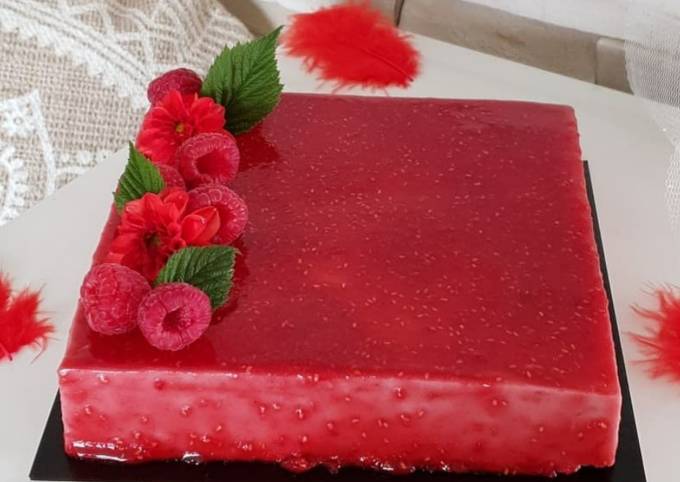 Bavarois aux framboises sans gluten & sans lactose