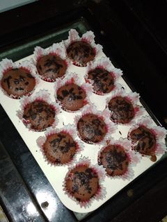 عکسی از دستور کاپ کیک شکلاتی