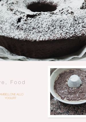 Foto di Ciambellone allo yogurt di fragole, gocce di cioccolato ❤️