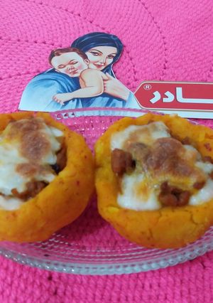 عکسی از دستور سیب زمینی کاسه ای شکم پر