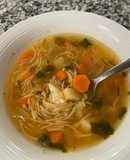Sopita de Fideo y verduras