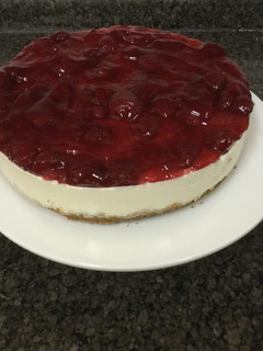 صورة لوصفة تشيز كيك بالفراولة قليلة السعرات 🍰