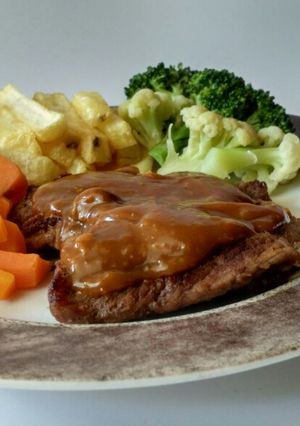 Foto resep Steak daging simple