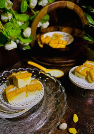 ম্যাঙ্গো লেয়ার সন্দেশ (Mango Layer Sandesh recipe in Bengali) রেসিপির প্রধান ছবি