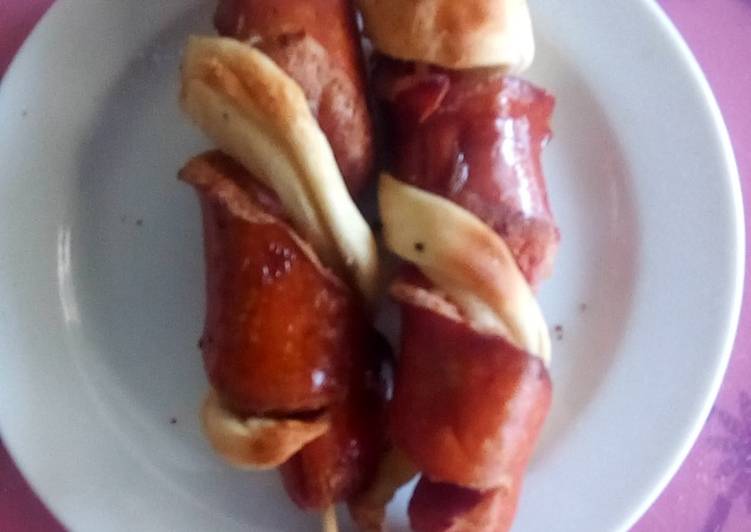 Steps to Make Any-night-of-the-week Twisted sausage with puff Cooking Basics for Beginners