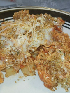 A picture of Chicken Parmesan Cassarole.