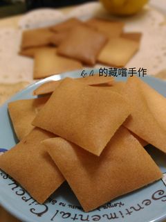 黃檸檬薄脆餅 的食譜成品照片