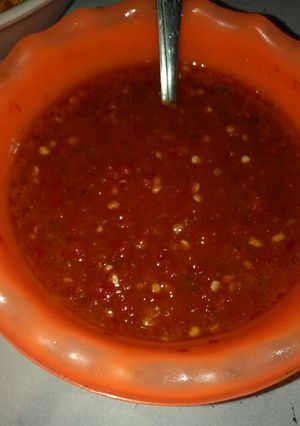Foto resep Sambel tomat mentah khas palembang