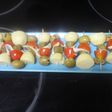 Banderillas con boquerones y patatas