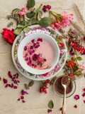 Pink moon milk tea