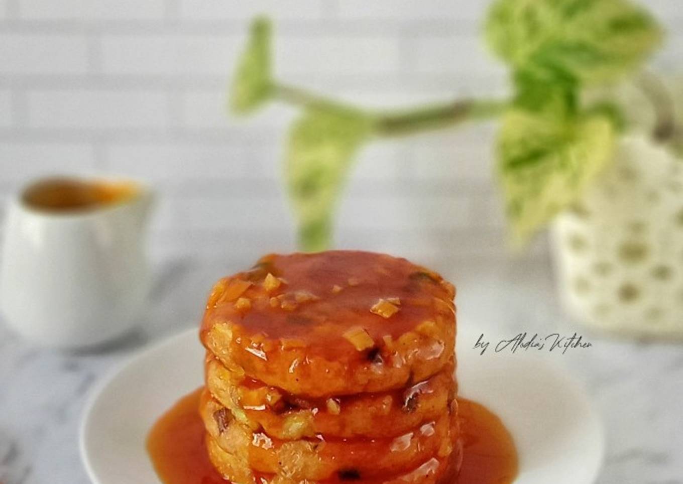 Telur Dadar Tahu Sosis Saus Pedas Manis