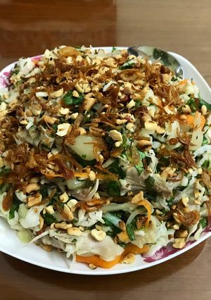 Hình của món Gỏi gà bắp cải.