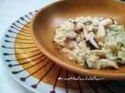 A picture of porcini mushroom risotto