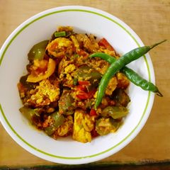 A picture of Paneer shimla mirch.